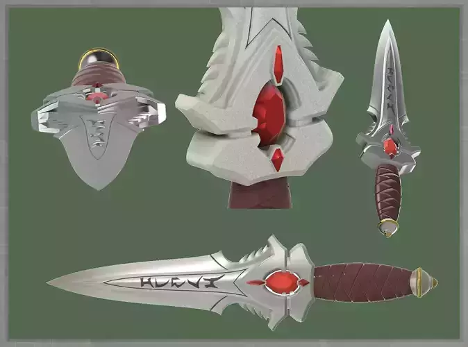 Klingon Concept Dagger by John Eaves 3D print model