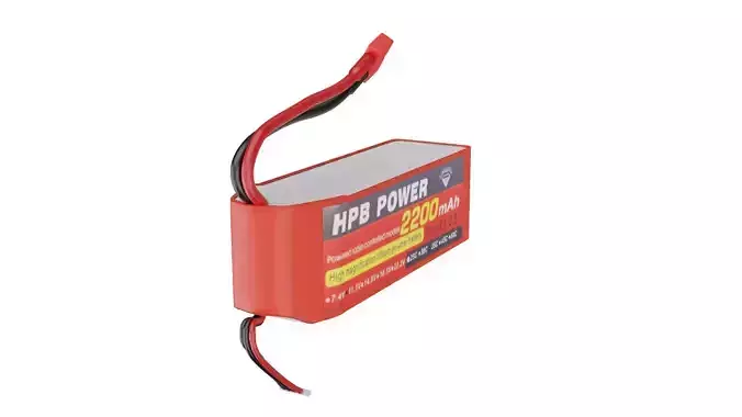 LIPO BATTERY 3D model