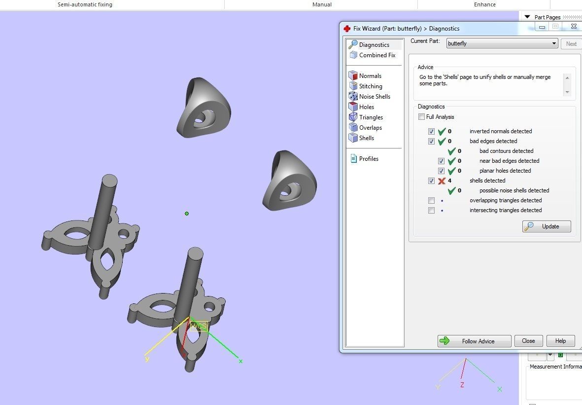 Butterfly Stud Earrings 3D print model_8
