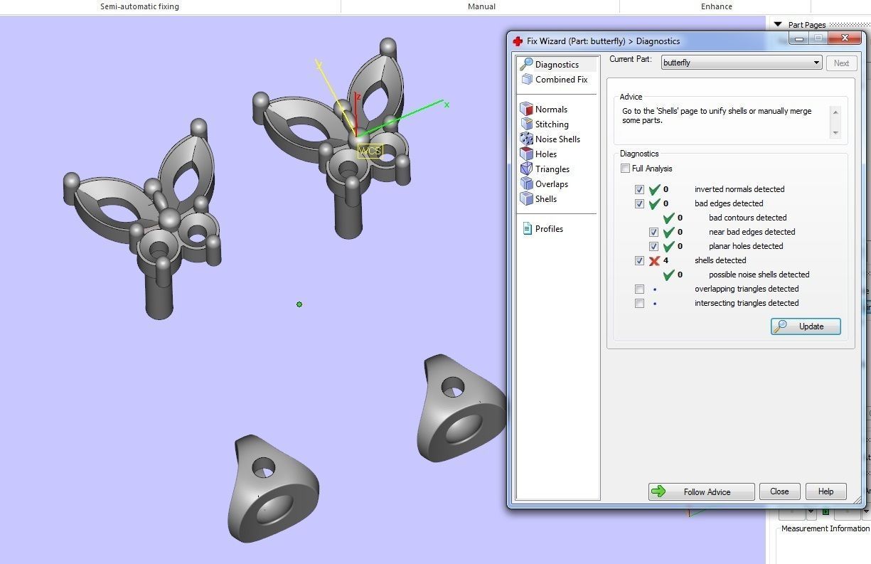 Butterfly Stud Earrings 3D print model_7