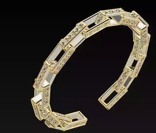 PULSERA  CADENA FLOR DE TILA ESLABON