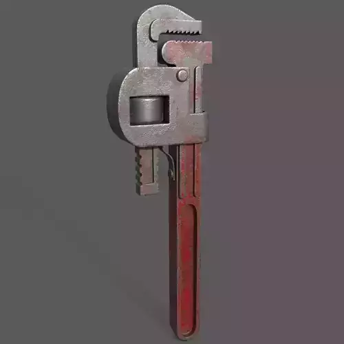 wrench tool Low-poly 3D model