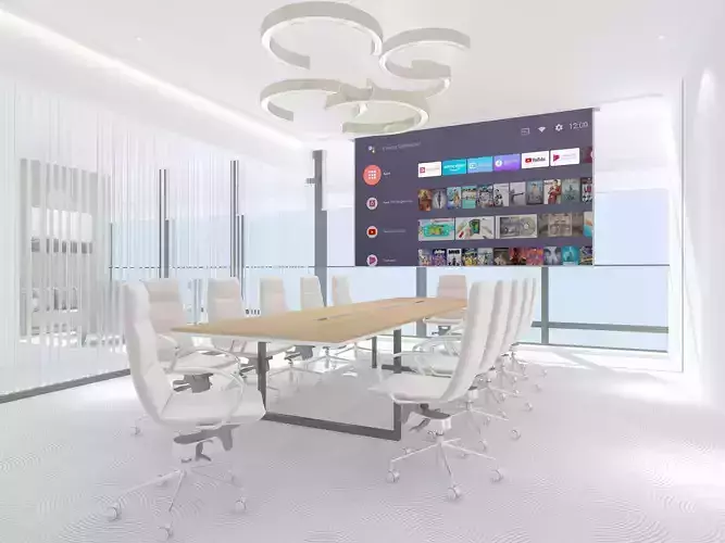 OFFICE conference room with tv 3D model