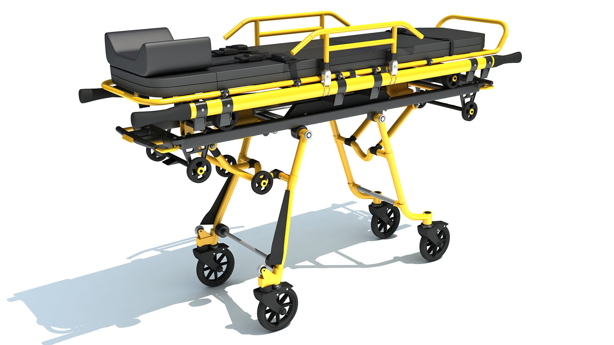Ambulance Bed 3D model_5