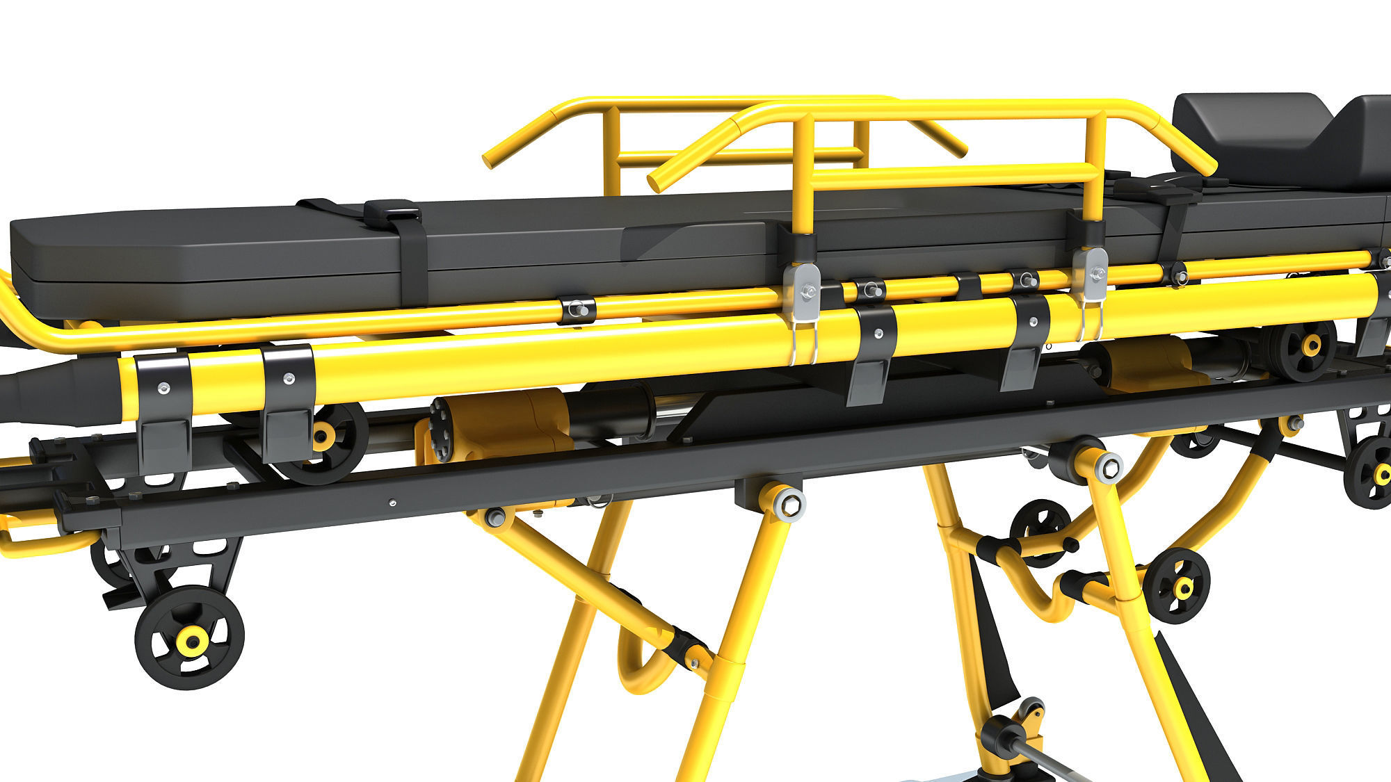 Ambulance Bed 3D model_13