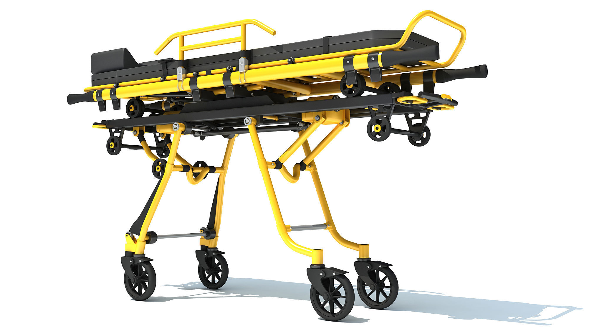 Ambulance Bed 3D model_8