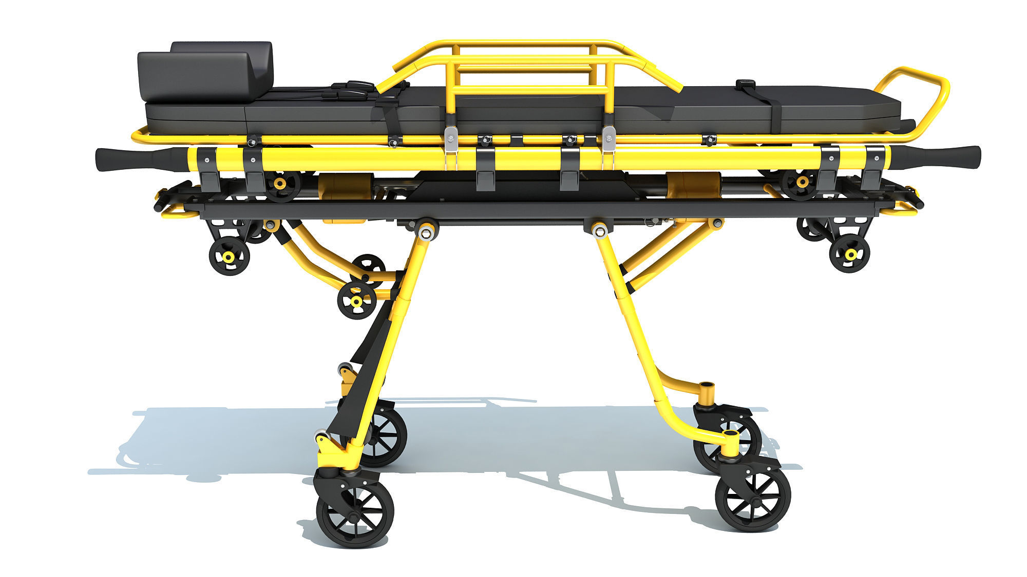 Ambulance Bed 3D model_6