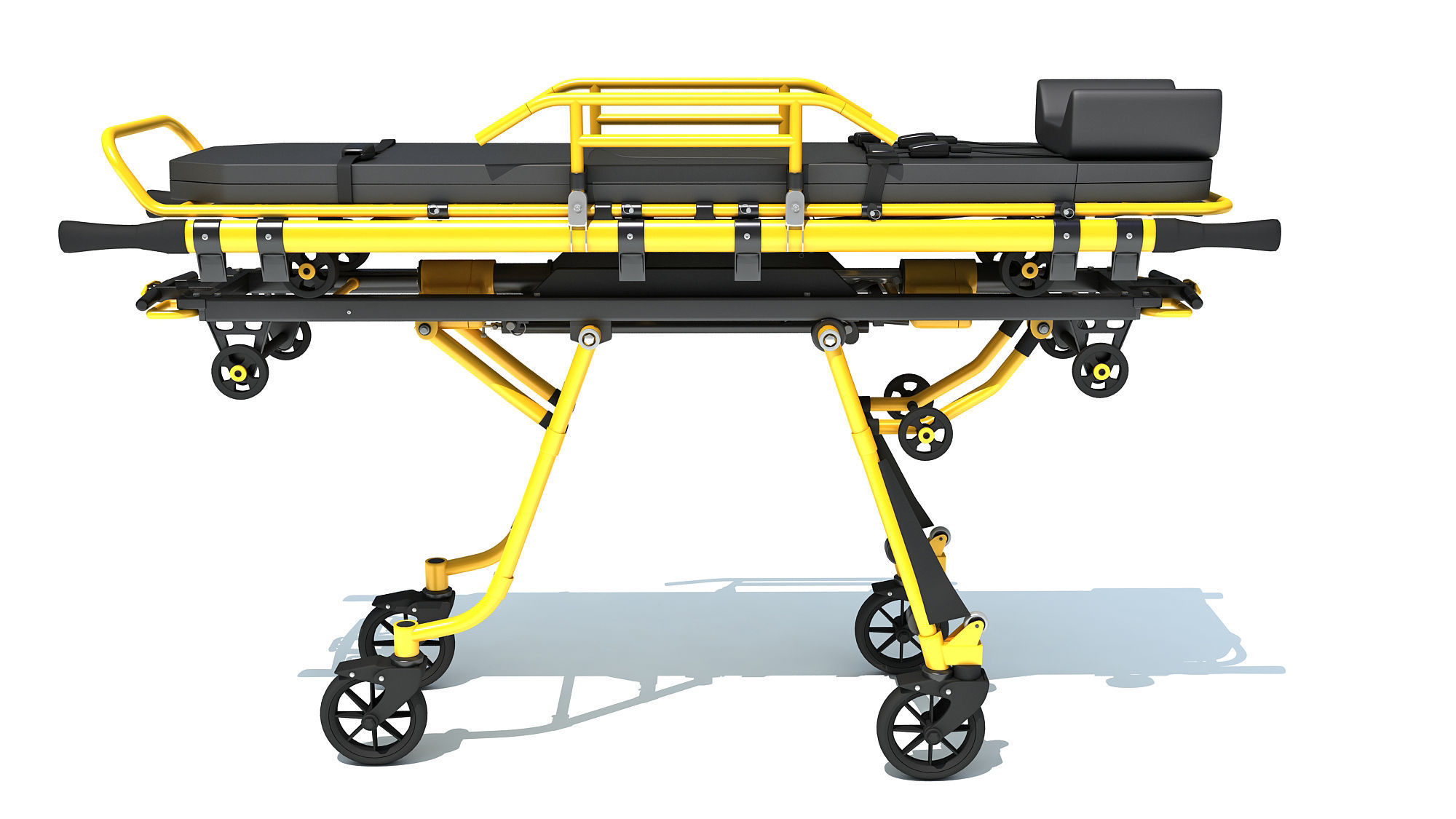 Ambulance Bed 3D model_1