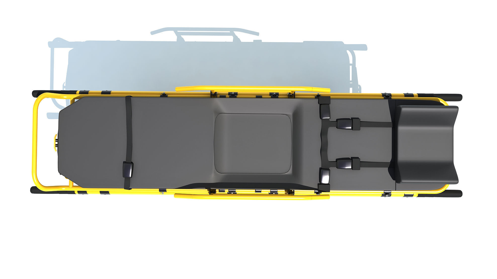 Ambulance Bed 3D model_12