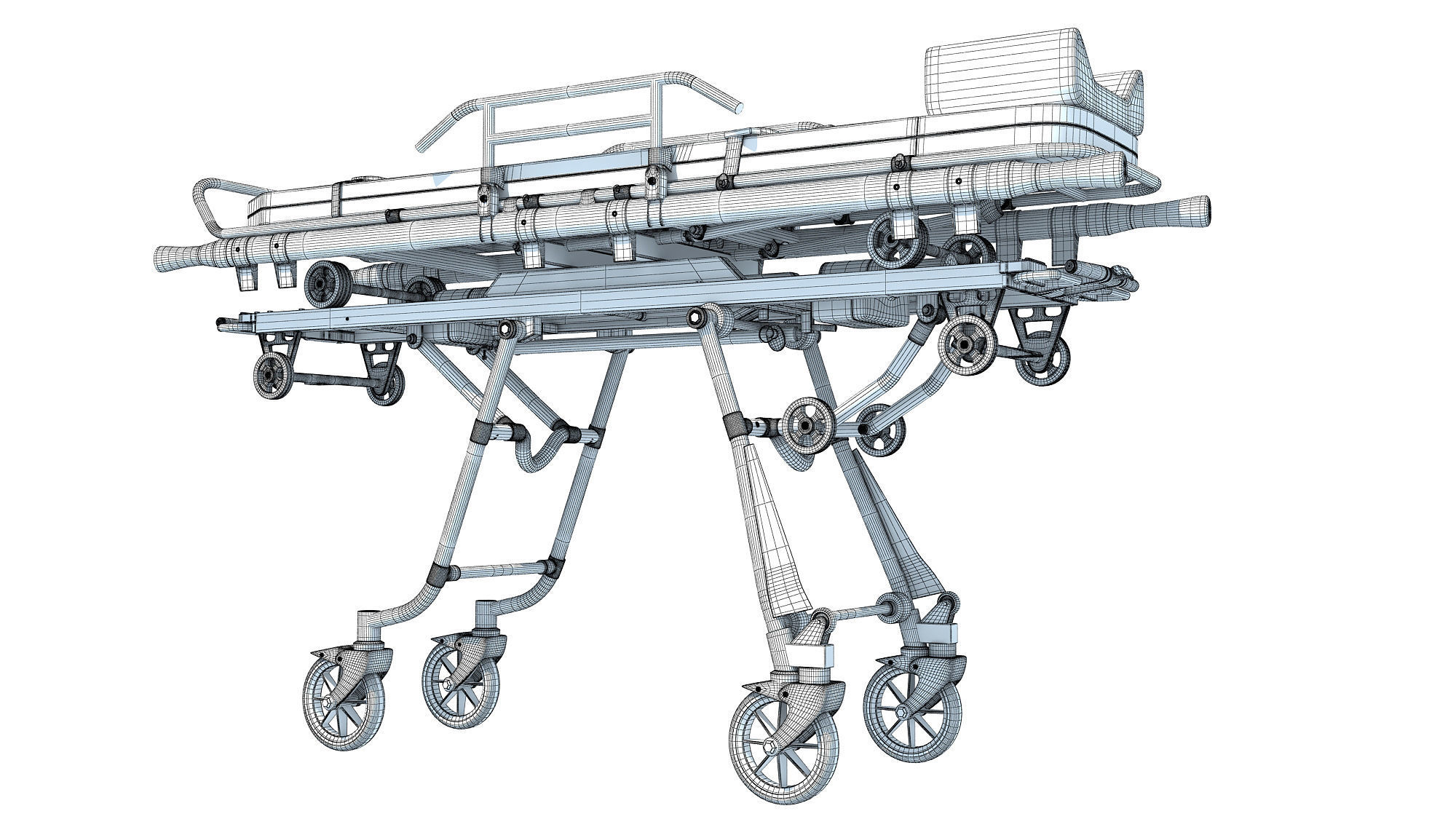 Ambulance Bed 3D model_15