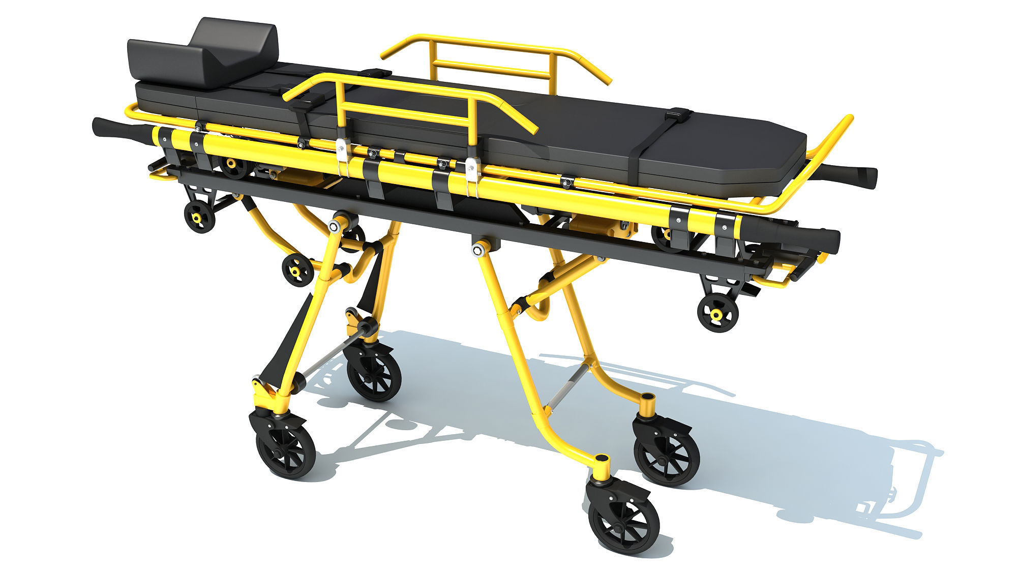 Ambulance Bed 3D model_7