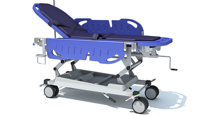 Emergency Stretcher Trolley 3D model