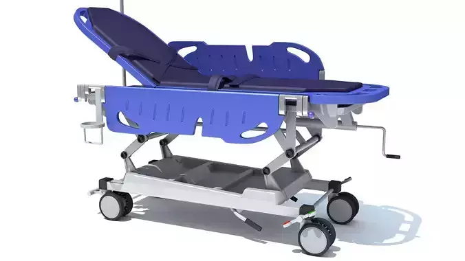 Emergency Stretcher Trolley 3D model