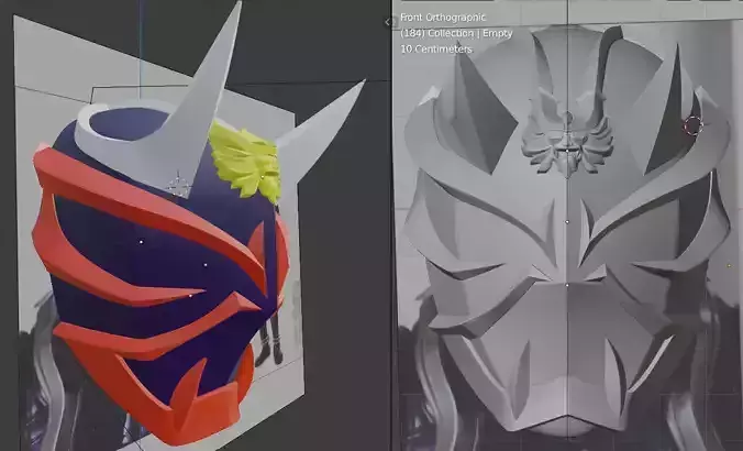 Kamen Rider Hibiki 3D printable helmet