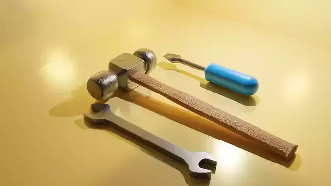 Tool Set hammer and wrench