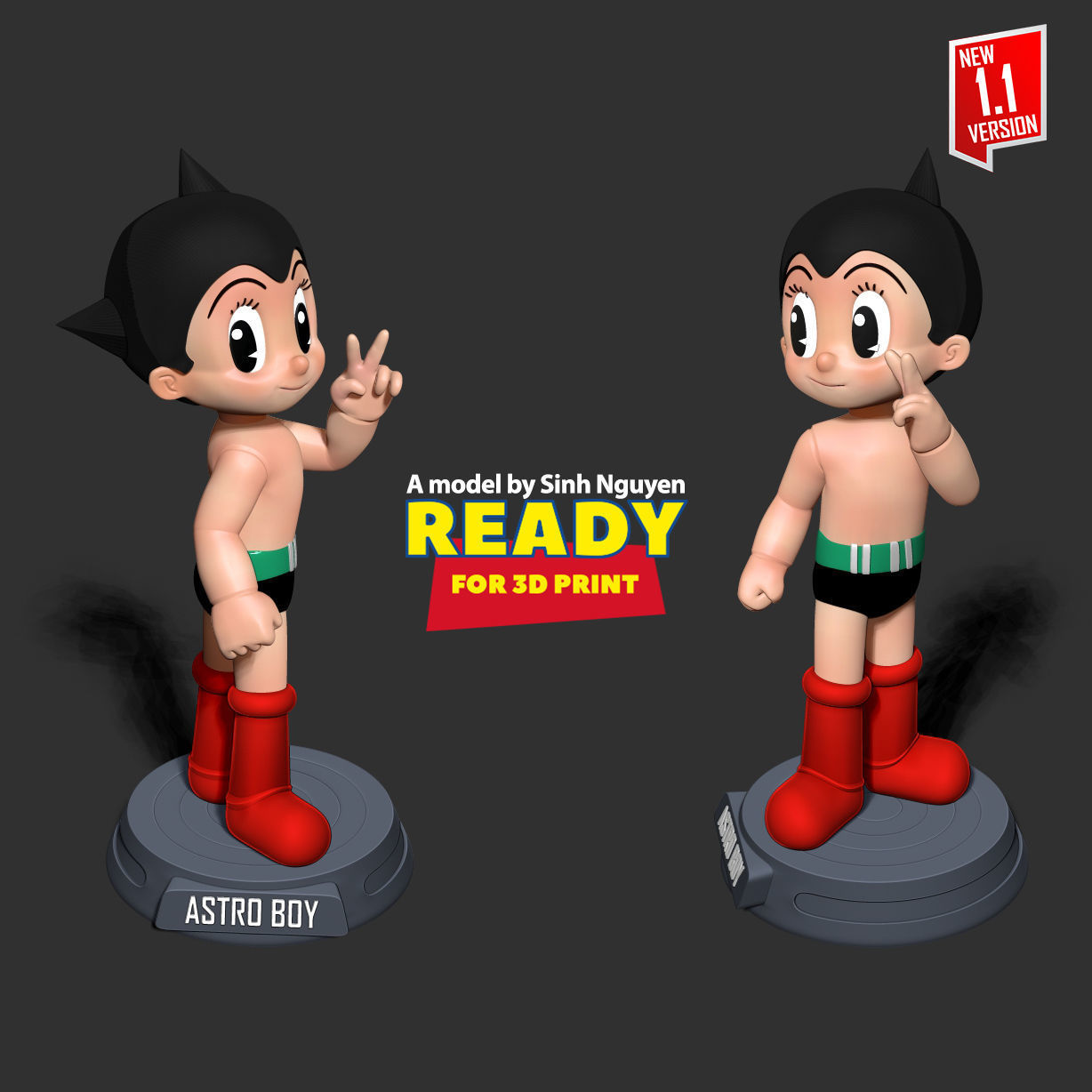 Astro Boy 3D print model_4