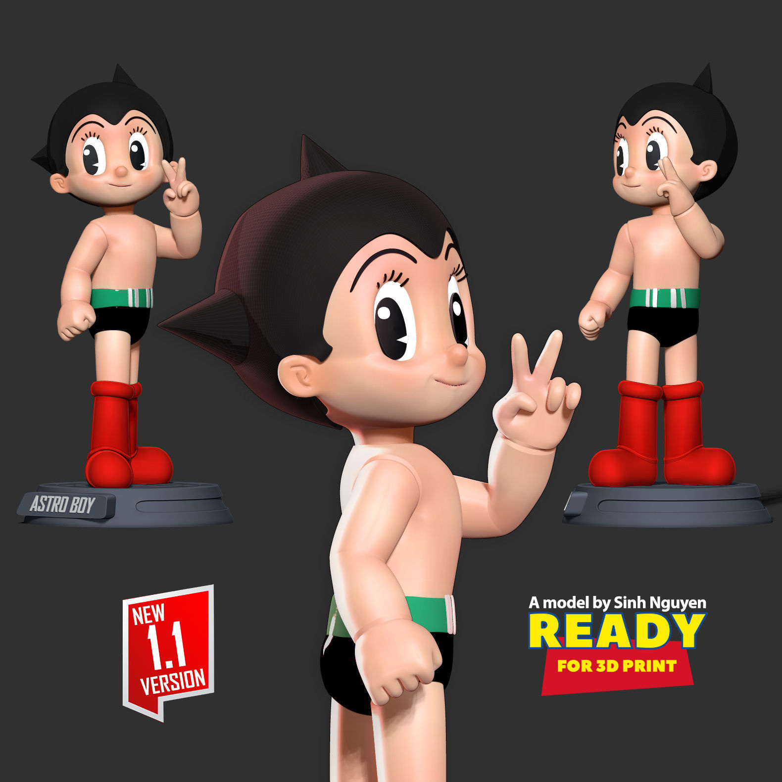 Astro Boy 3D print model_1