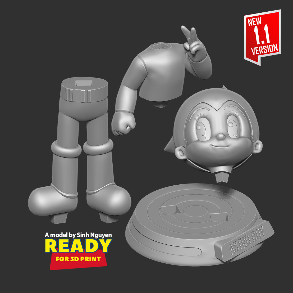 Astro Boy 3D print model_2