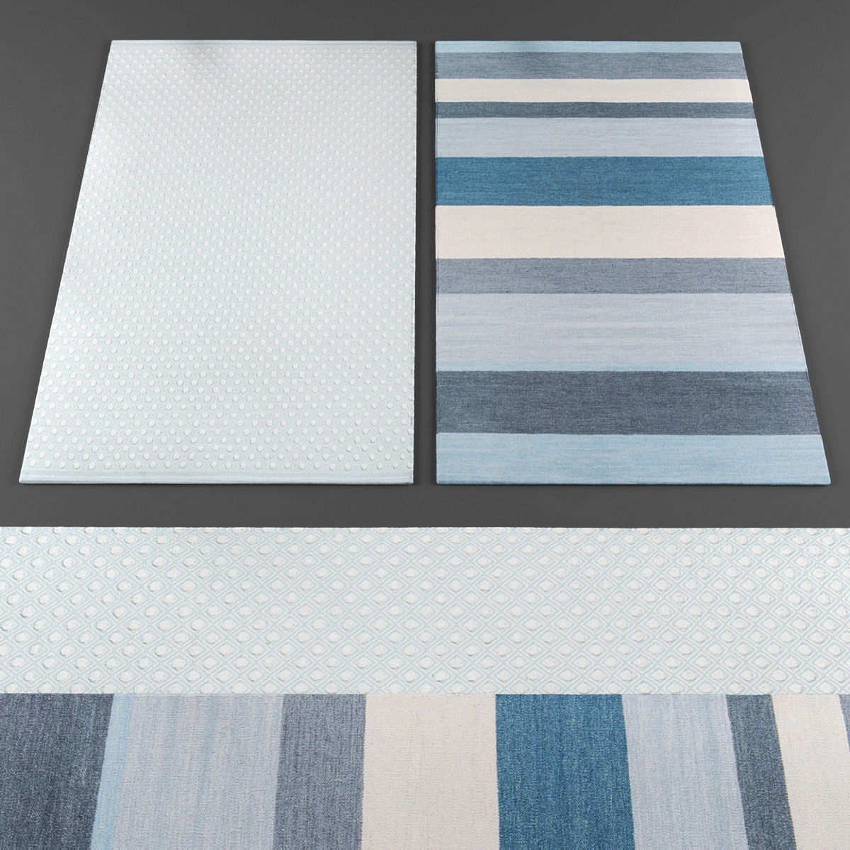 Rugs collection 264 Low-poly 3D model_2
