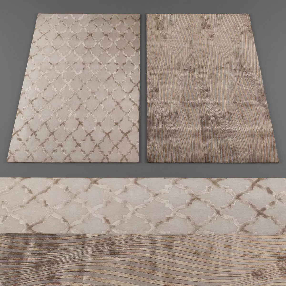 Rugs collection 266 Low-poly 3D model_0