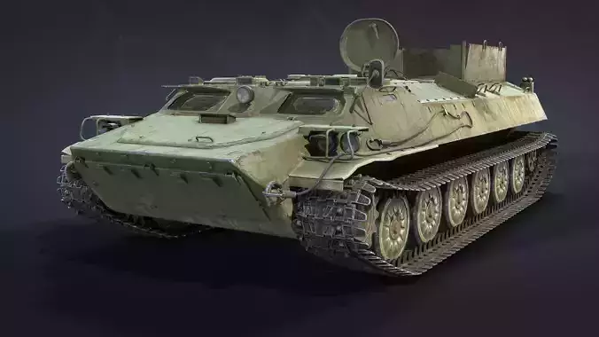 MT-LB Transporter Low-poly 3D model