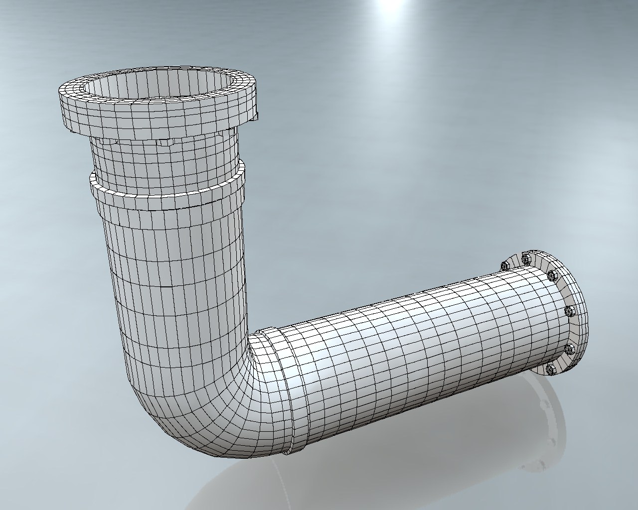 Rusted Pipe 007 3D model_1