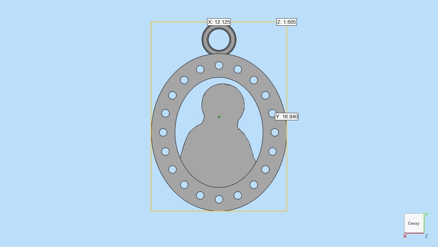 Mary mother of Jesus 3D print model_2