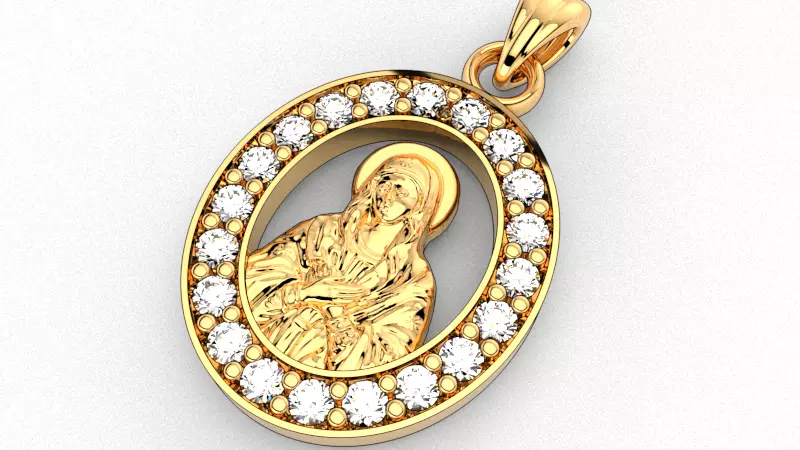 Mary mother of Jesus 3D print model_0