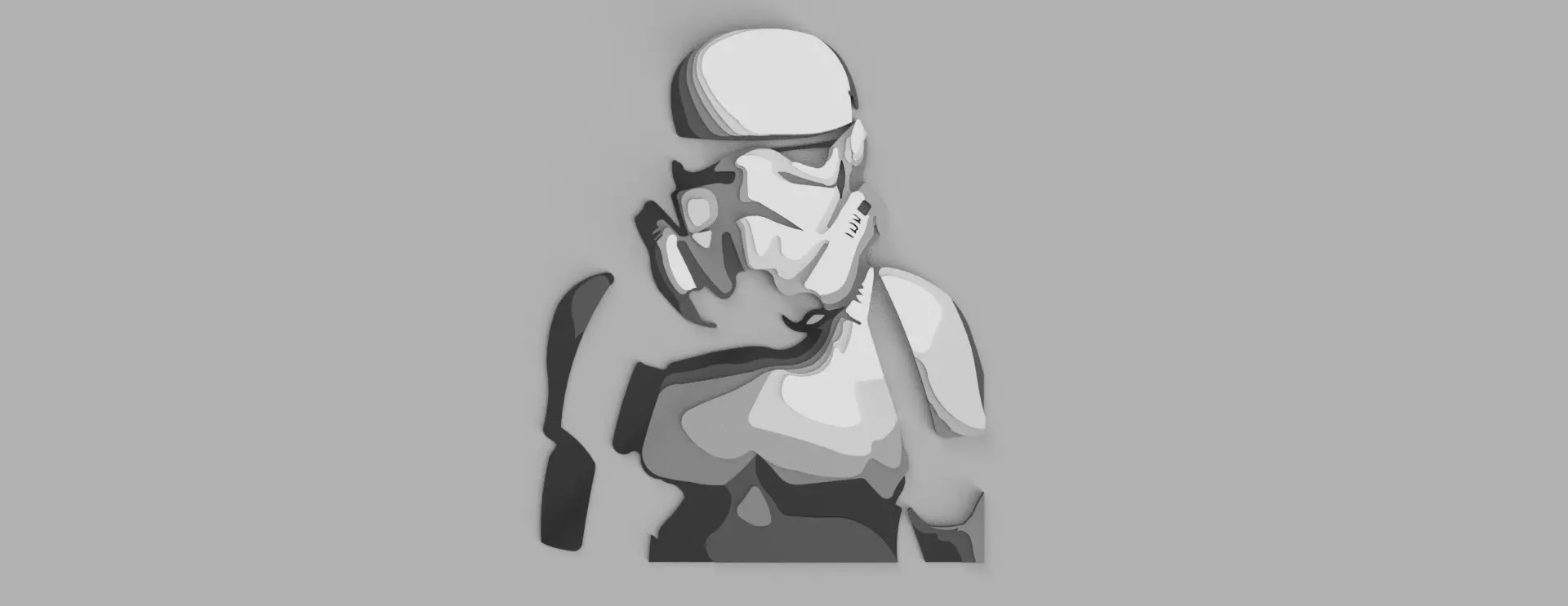 Trooper Wall Art 3D print model_0