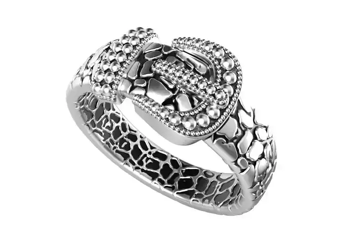 Crocodile Belt Ring For Men 3D CAD Design-O1T31 3D print model