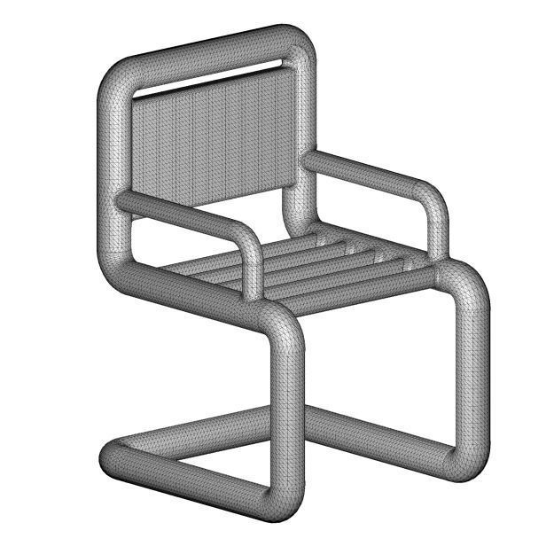 Kids Beauty Chair 3D print model_5