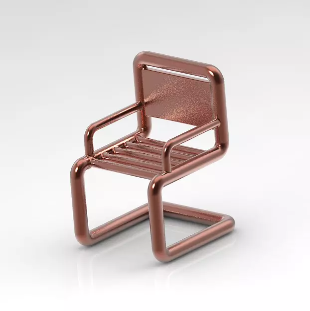 Kids Beauty Chair 3D print model_0