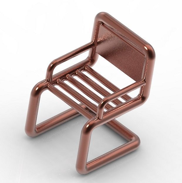 Kids Beauty Chair 3D print model_1