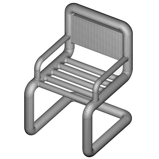 Kids Beauty Chair 3D print model_2