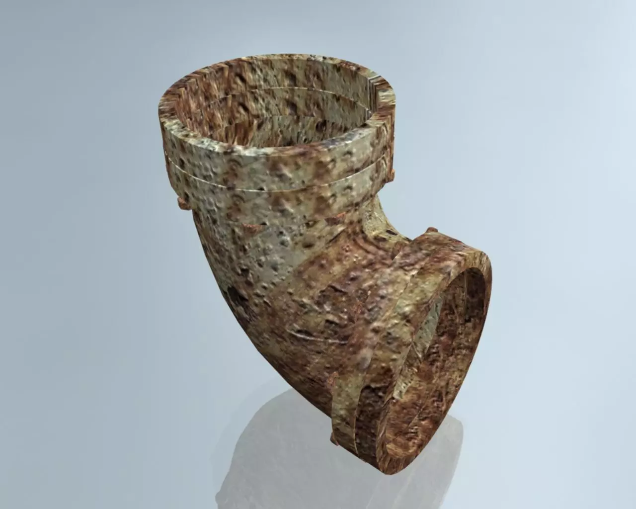 Rusted Pipe 006 3D model_0