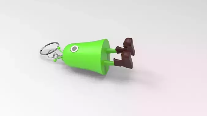Alien toy keyring model