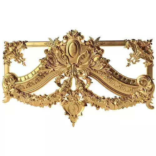 Decor louis xv ornate headboard