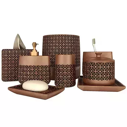 Decor bathroom accessories set