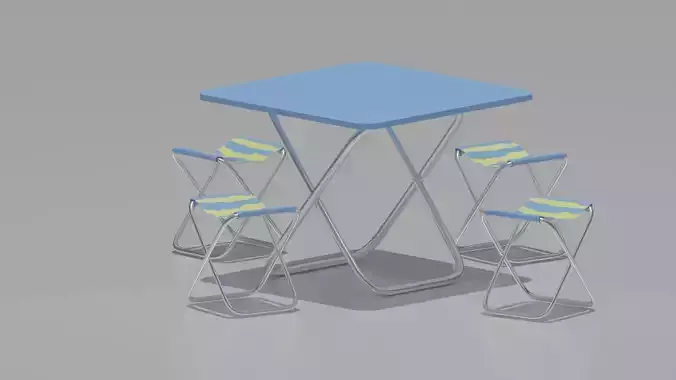 Picnic table and chairs