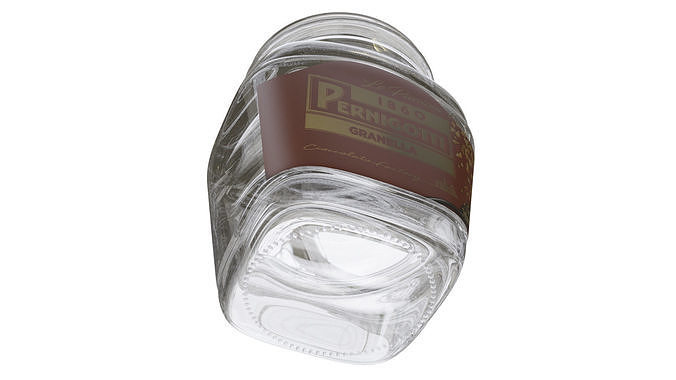 Pernigotti Chocolate Spread Jar 3D model 5