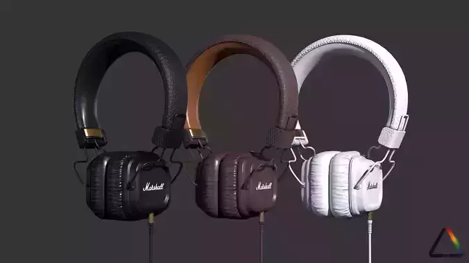 Marshall Major 2 Low-poly 3D model