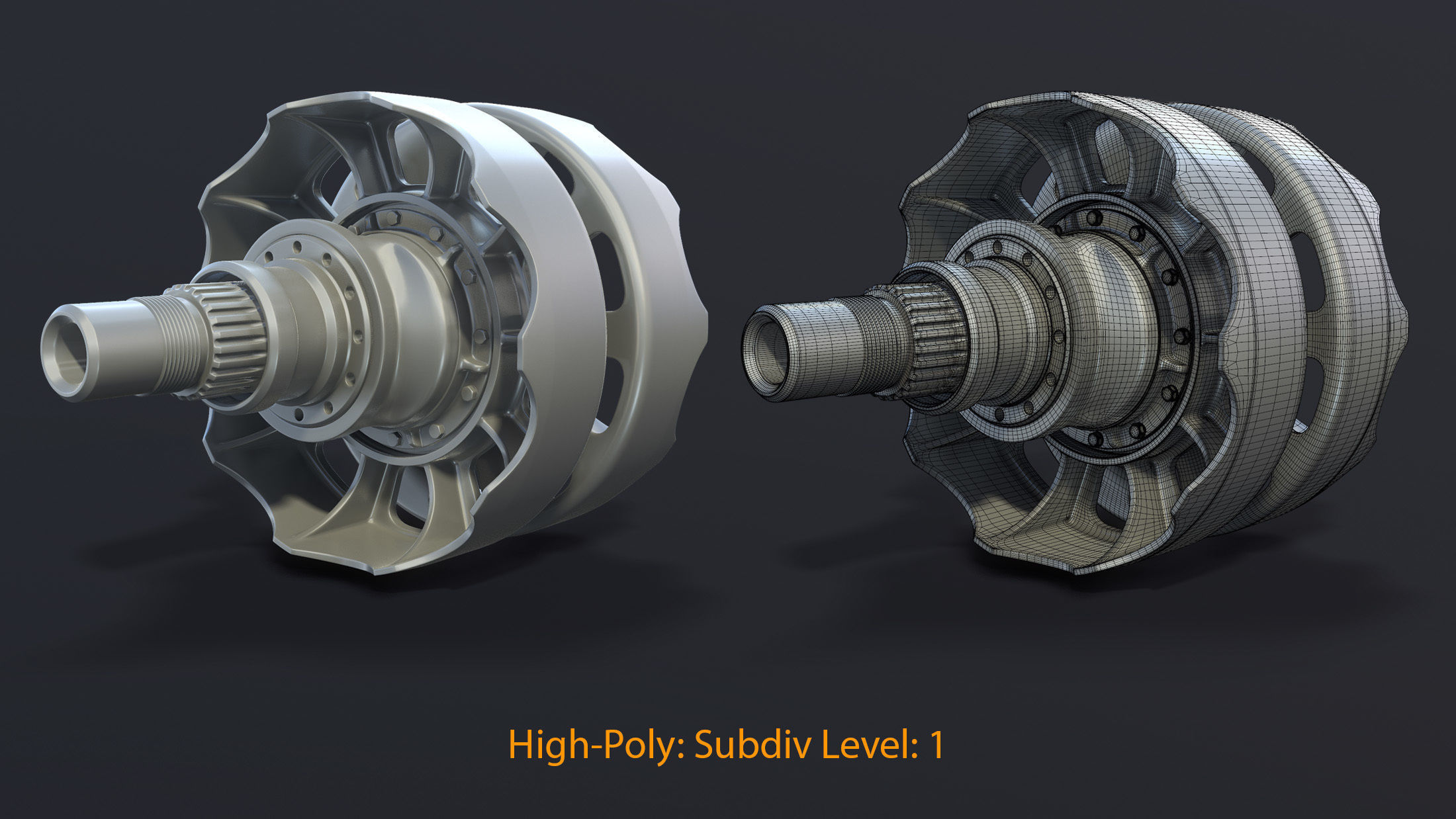 T-55 Rear Idler 3D model_6