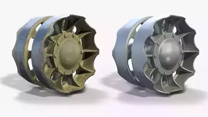 T-55 Rear Idler 3D model