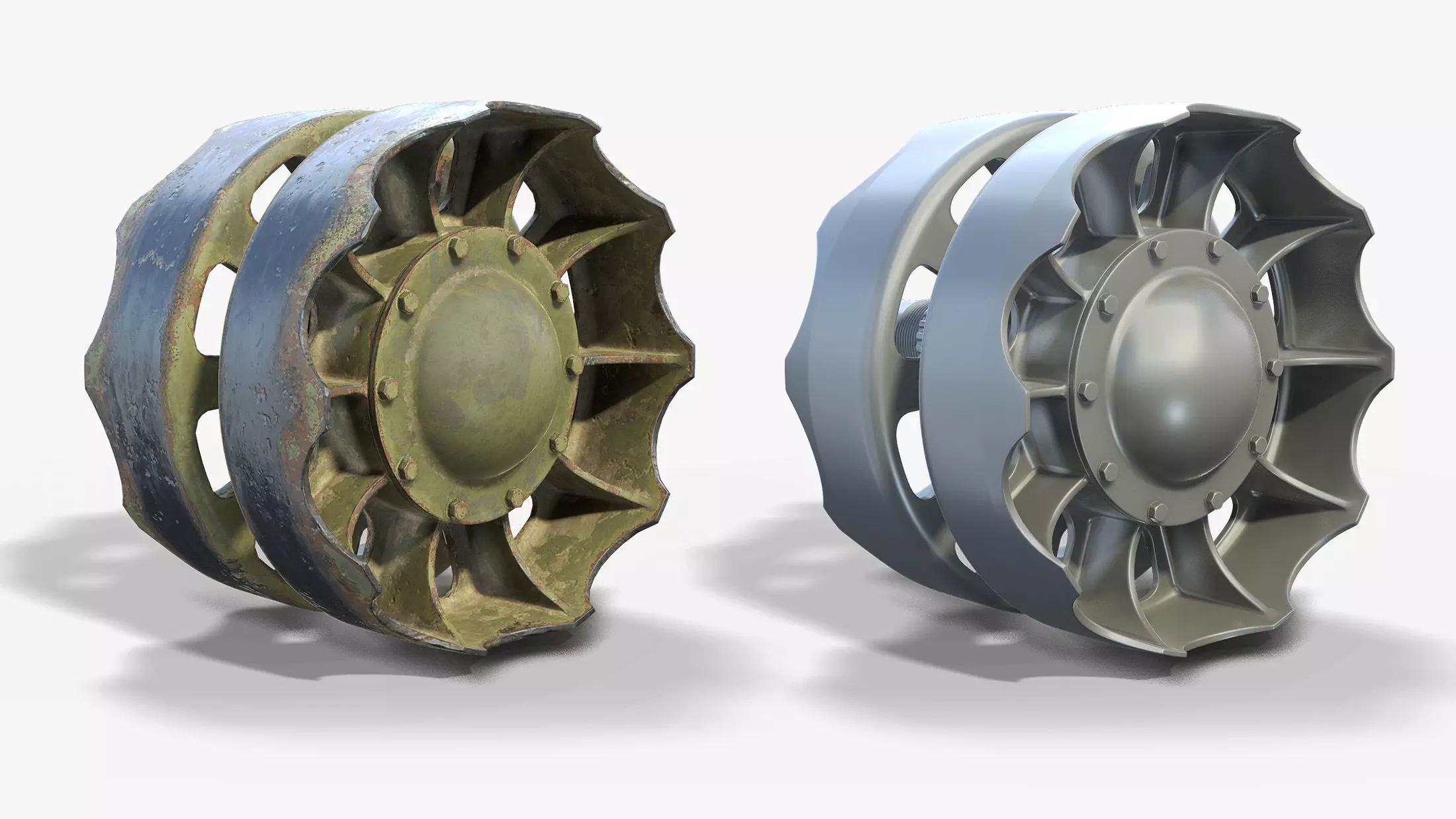 T-55 Rear Idler 3D model_0