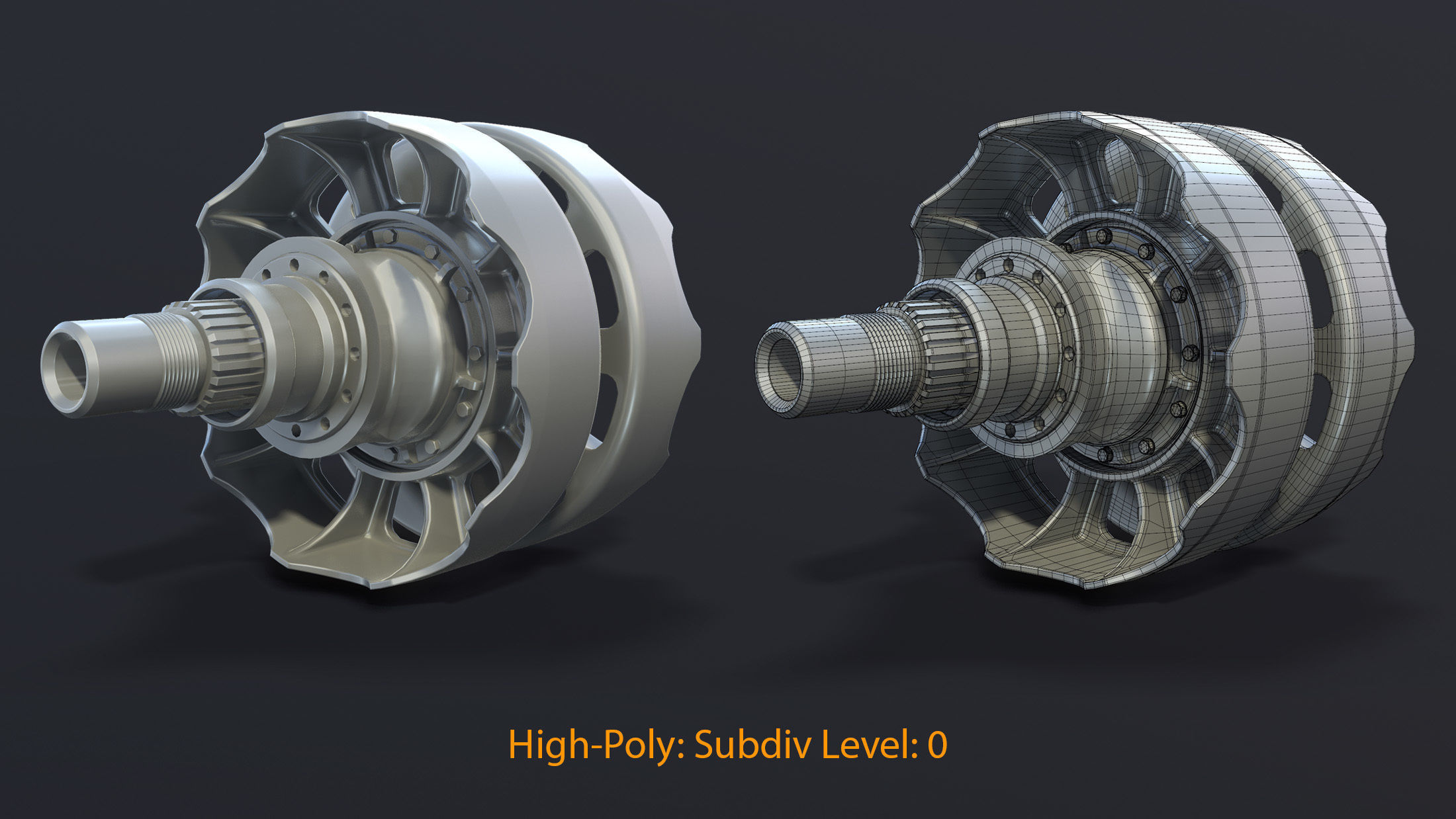 T-55 Rear Idler 3D model_5