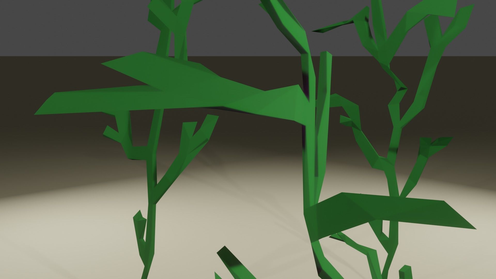 Cartoon-Style Low-Poly Ocean Algaes - Ready for Fun Projects Low-poly 3D model_1