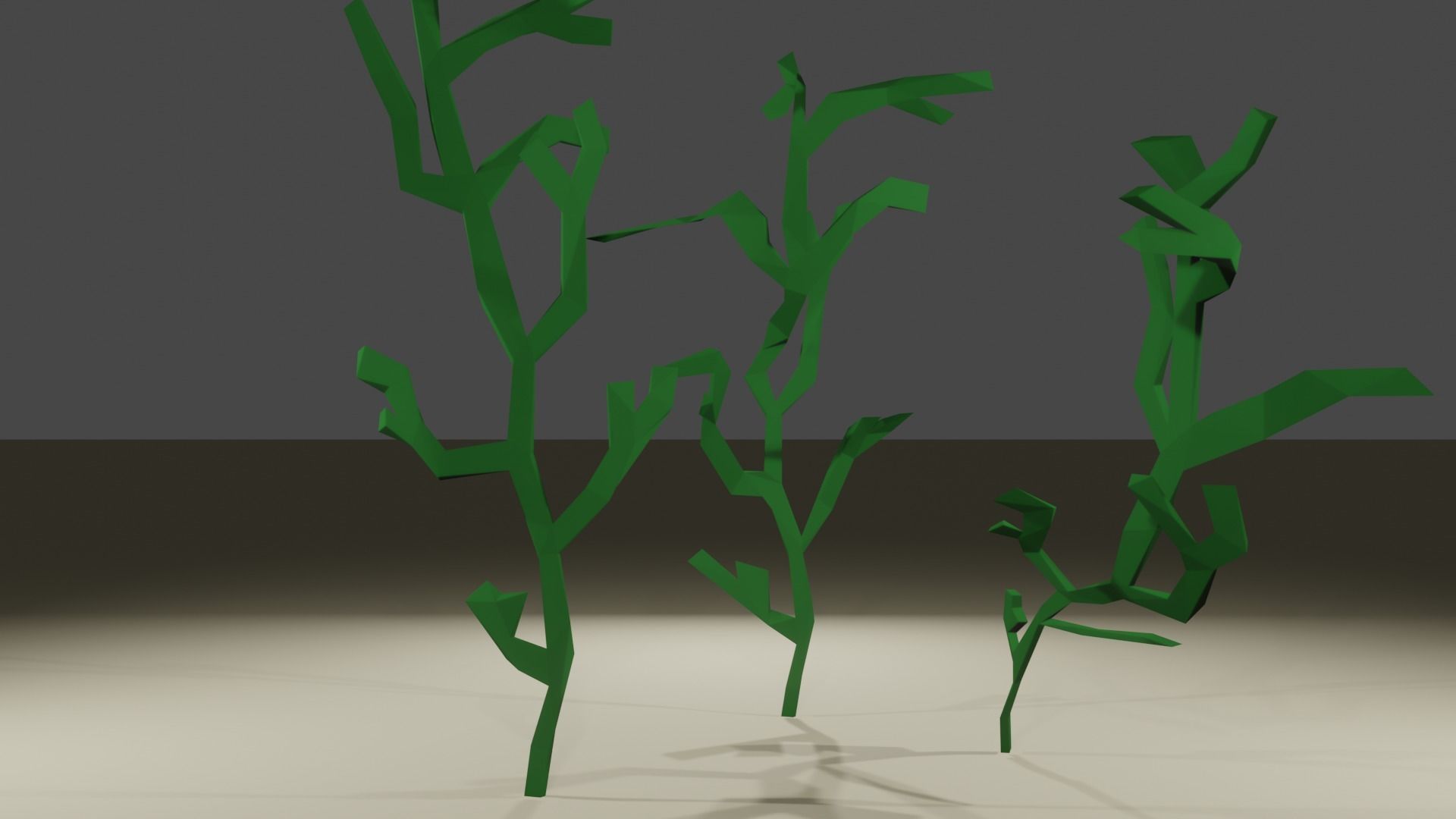 Cartoon-Style Low-Poly Ocean Algaes - Ready for Fun Projects Low-poly 3D model_2