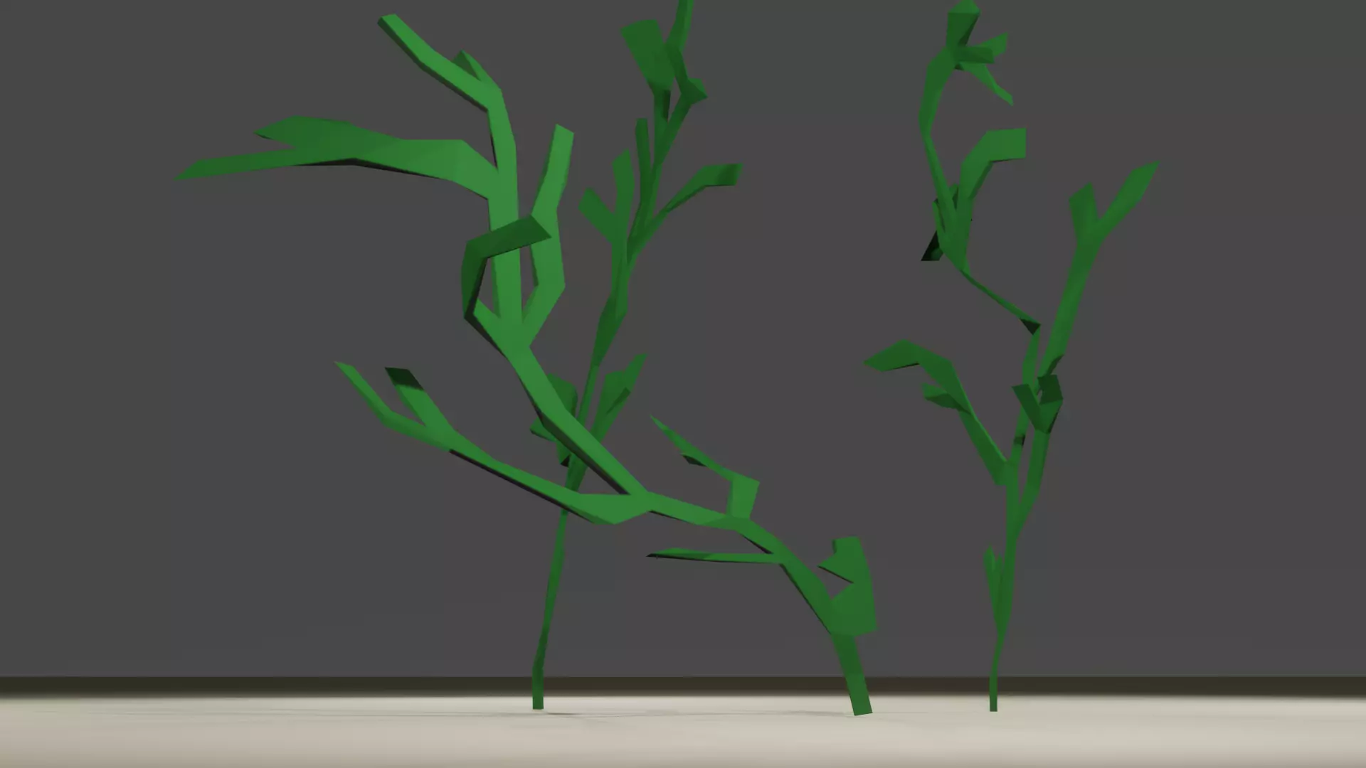 Cartoon-Style Low-Poly Ocean Algaes - Ready for Fun Projects Low-poly 3D model_0