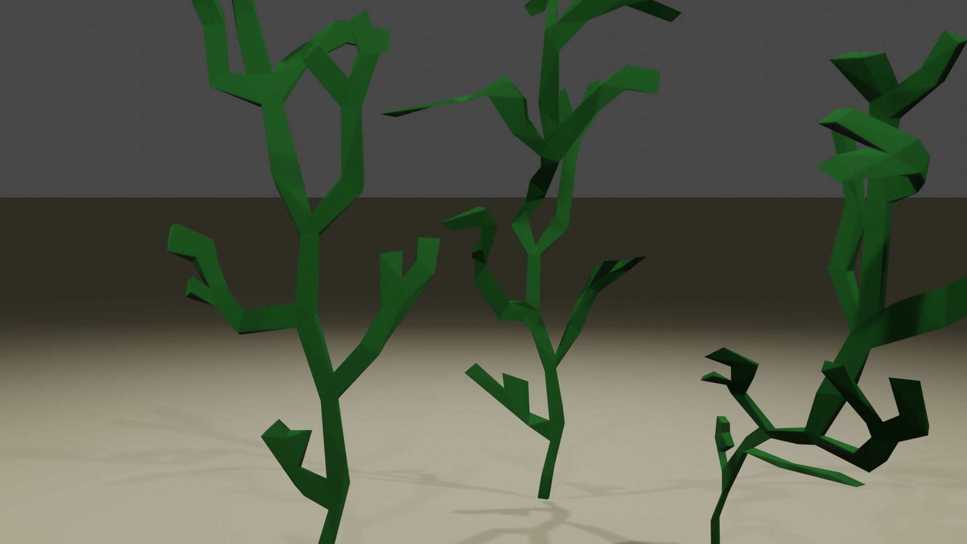 Cartoon-Style Low-Poly Ocean Algaes - Ready for Fun Projects Low-poly 3D model_4