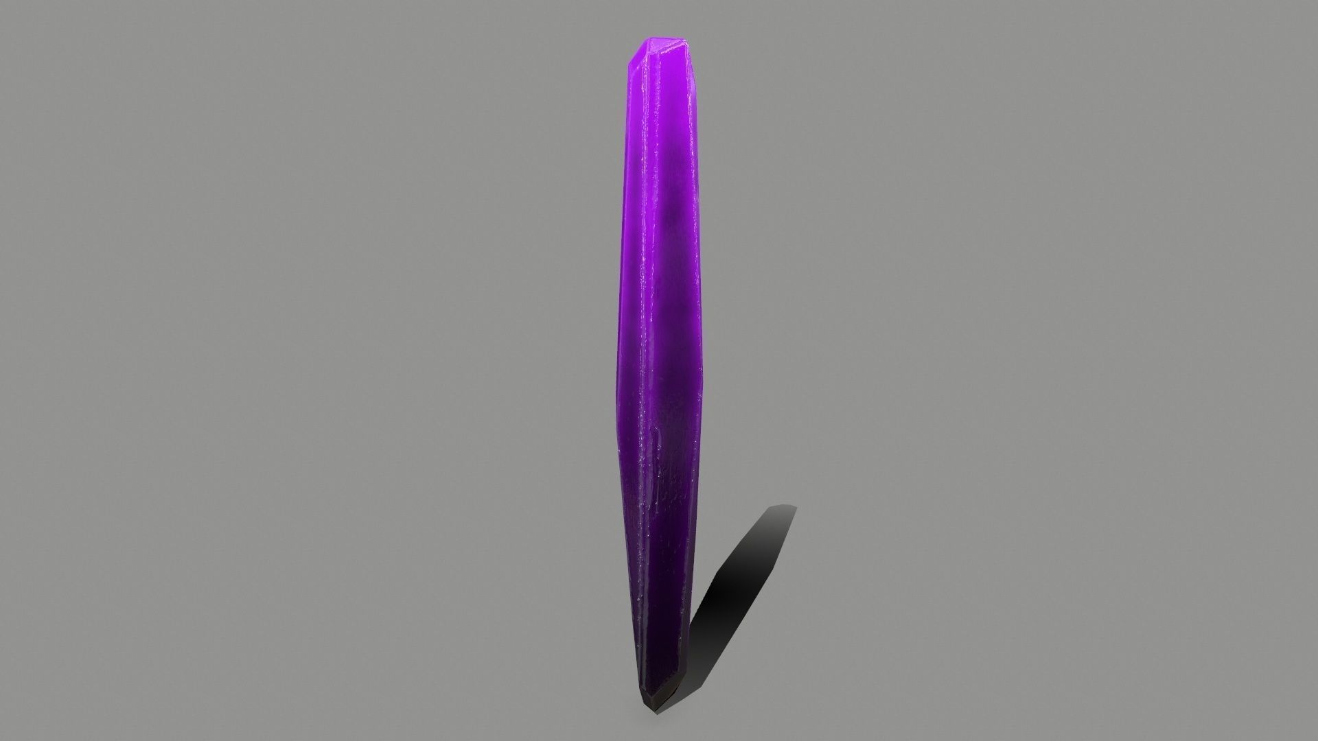 Crystal Set amethyst Low-poly 3D model_12